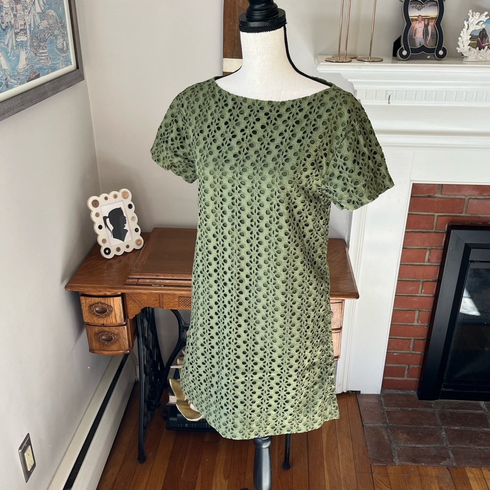 kate spade | Eyelet shift dress